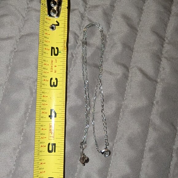 925 Sterling Silver Blue Cabochon Pendant Necklace 5496 - Picture 7 of 7